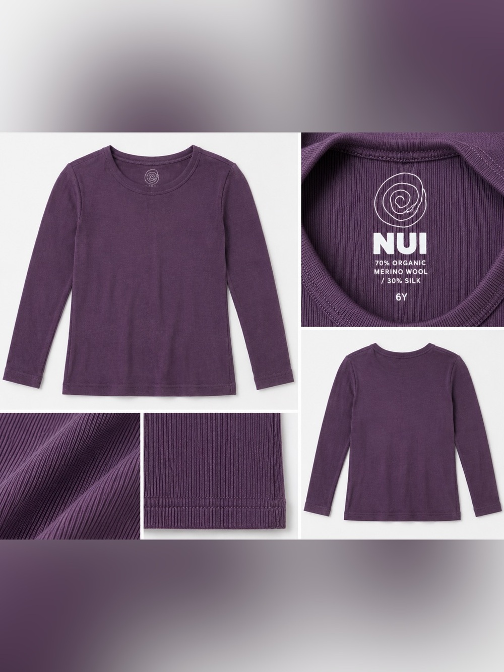 Nui Long Sleeve Tee Plum